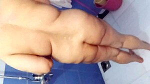 Sexy bbw desi indian bhabhi netu nude shower bath home bathroom