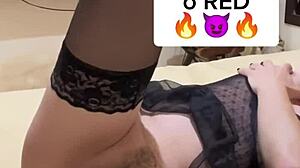 Amateur couple rams thick cock deep into wife's tight shaved pussy