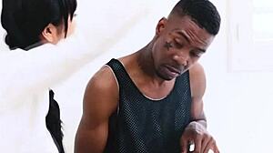 Asian Teen Chokes Monster BBC Deep