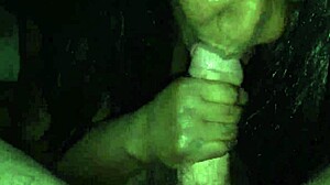 watch another ebony bitch slobber all over my thick white cock