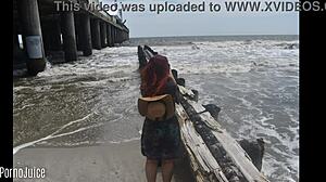 Sensual Colombian Beach Bunny Reveals All Tight Holes