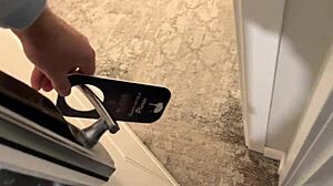 Big ass cleaning lady bent over hotel bed for raw creampie pussy pounding!