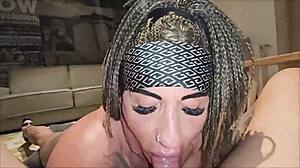 wanna see her suck my monster cock deep then swallow every drop?