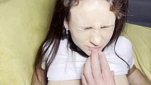 Petite brunette step sister takes anal creampie bent over doggystyle. Cute skinny teen homemade pov assfucking.