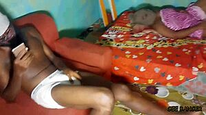 curvy ebony amateur queen bends over for big tits doggystyle banging and cowgirl riding