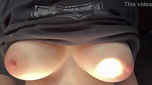 damn italian milf artemisia's huge tits bounce wild in hot close-up solo!