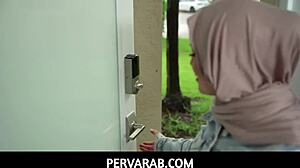 cute arab teen veronica valentine's big round ass bounces suggestively on stud's throbbing cock