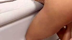 Karen Bessa bends over big ass for interracial orgy with huge cock