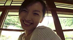 you seeing this skinny asian milf wife cheat sucking stranger cock and swallow cum in jav pov?