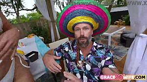 hot wife, wanna see her blow that big cock before husband fucks?