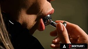 FRANCYS BELLES TEASES BUTT PLUG THEN GETS ASS WRECKED HARD!