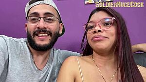 i love how this beautiful latina teen slut deepthroats my monster cock and swallows every drop