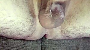 uncircumcised cock throbs as i jerk to massive cum swap