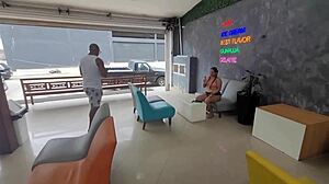 found giant chocolate cock at ice cream shop