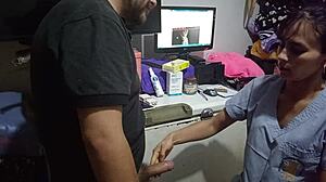 doctor perrospi's checkup spirals into steamy intrapiernosa therapy keeping patient hooked for thirty days