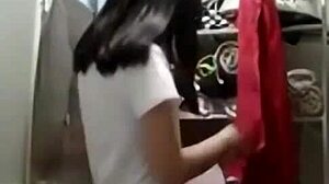 ready for this solo Filipina's teasing small tits reveal and play?