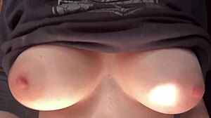 damn italian milf artemisia's huge tits bounce wild in hot close-up solo!