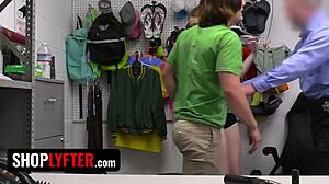 camp counselor caught shoplifting strips rides gangbang to escape trouble