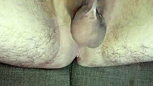 uncircumcised cock throbs as i jerk to massive cum swap