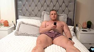 stepsister and stepbro watch movie but his cock hardens in tight hotel room