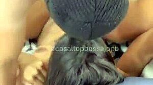 Karen Bessa bends over big ass for interracial orgy with huge cock