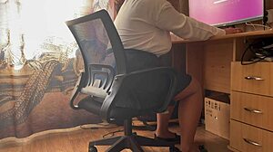 turkish stepmom tempts with creampie surprise from stepson inside