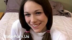 ever wonder what a sweet 18+ teen does in her first porn casting interview?