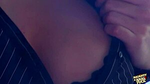 that woman tried saying something but got interrupted hard in vintage scene with rough action