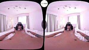 japanese maid's big ass sways as she wakes you for morning pussy pounding