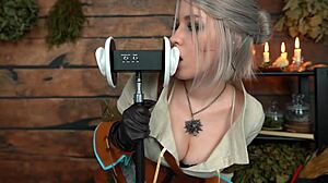 ciri cosplay whispers seductive asmr roleplay in tight costume