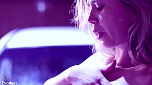 i discover perfect feet and wet pussy get licked so intensely by her