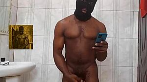 Pornashubby Jerks Cock Solo In Bathroom After Sugar Mummy Rounds