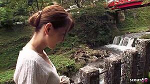 you seeing this skinny asian milf wife cheat sucking stranger cock and swallow cum in jav pov?