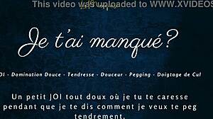 je t'ai manqué? french joi pegging makes you jerk hard