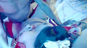 young indian couple fucks missionary doggystyle with dirty hindi dirty talk creampie and squirting orgasms