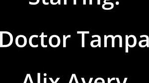 Alix Avery gets humiliated backstage in latex gloves spreading shaved pussy for pothead punishment