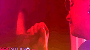 Nurse Greene deepthroats anonymous gloryhole cock swallowing cum load