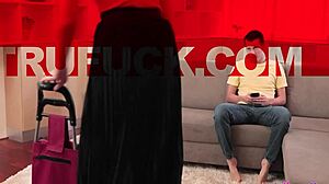 Stepmom Stacy Cruz Tests Sam Bourne's Hardcore Stamina in Taboo POV. Petite Milf Puts Him Through Intense Reality Fuck