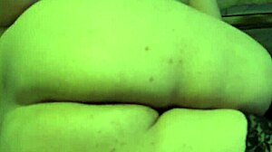 chubby milf fucks asshole with dildo doggy in stockings