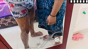 colombian bride with fat hairy pussy sucks cock then rides it hard