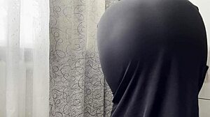 hot algerian milf soaks pussy horny while cleaning homemade