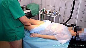 DOCTOR FUCKS BOUND GIRL HARD ON HOSPITAL DESK TABLE!