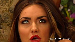 horny lesbian mistress fingers pussy to orgasm dreaming of bound slave girl