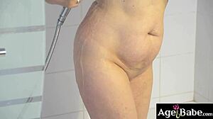 Grandma Jennyfer Grabs Rob for Intense Blowjob Distraction