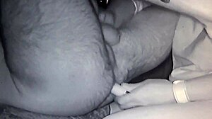 Jess Buzzes Hubby's Ass with Vibe While Sucking His Cock Deep