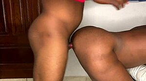 ebony babe bends over for super hot doggy 🍑🔥🐶