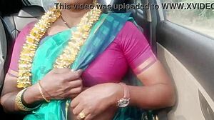 Indian Housewife Fucks Daddy-in-Law in Car with Telugu Dirty Talk