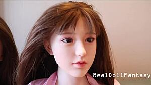 Real Sex Doll Takes Monster Cock Deep in Ass for First Creampie