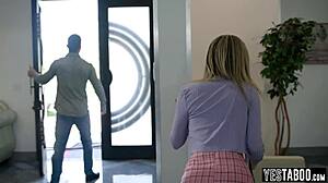 i punishd tiny 18+ stepdaughtr bully with my hung cock doggy spank ride garage