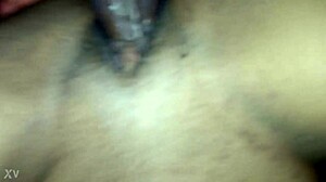 Sweetfuk18's fresh shaved pussy overflows with emotional black creampie